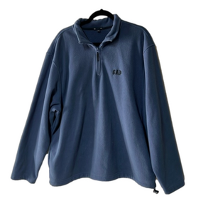 Men’s Gap blue half zip pullover size XXL warm and comfy for‎ those cold days